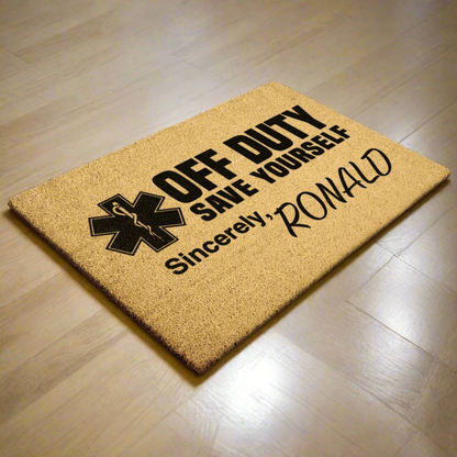 Custom EMS Signed Coir Doormat