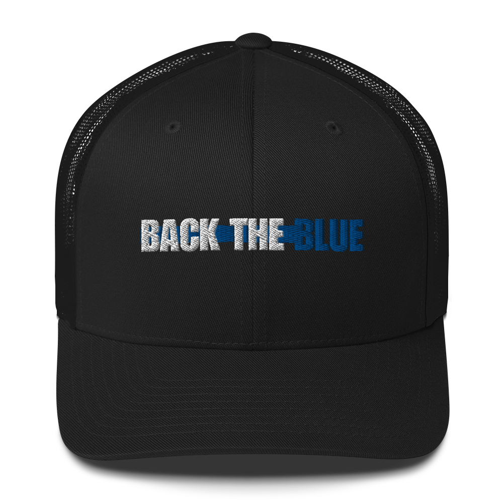 We Back The Blue Trucker Cap