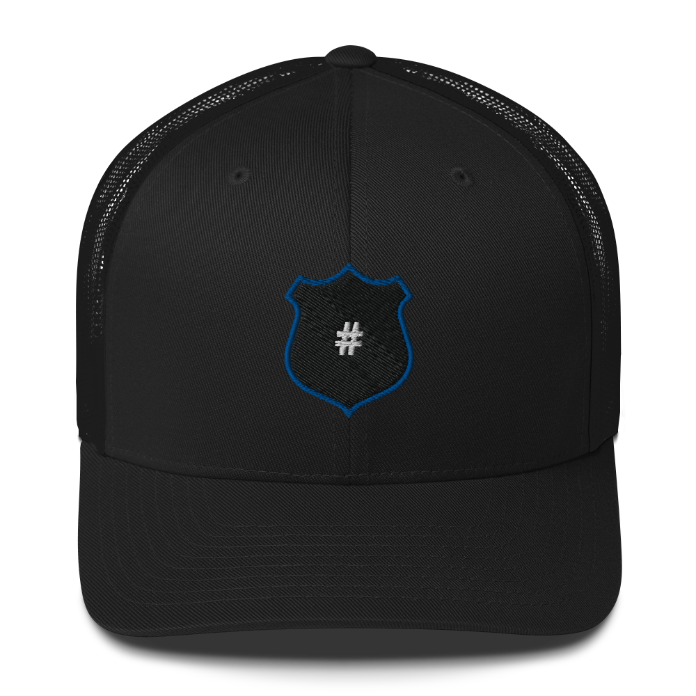 Custom Police Badge Number Trucker Cap