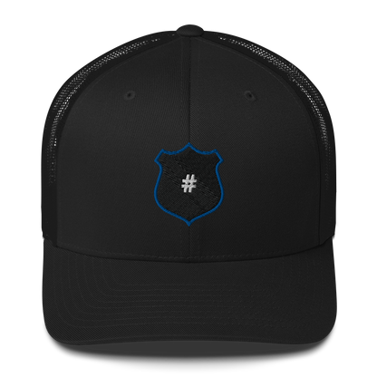 Custom Police Badge Number Trucker Cap