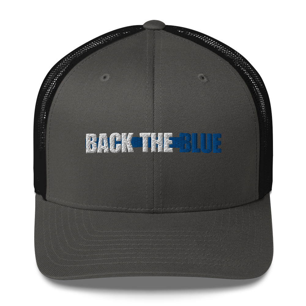 We Back The Blue Trucker Cap