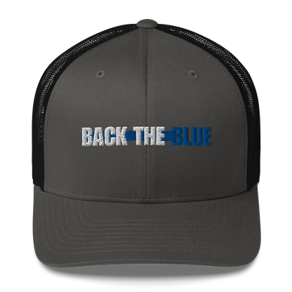 We Back The Blue Trucker Cap