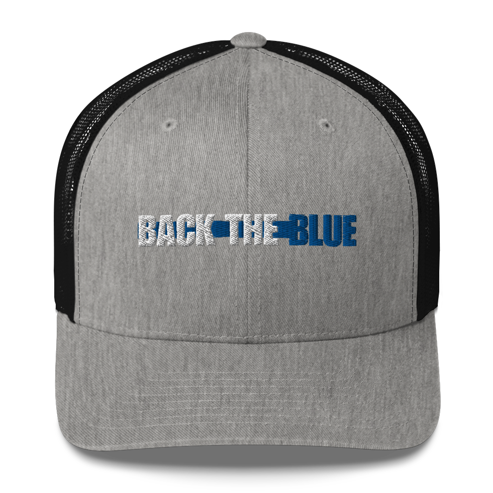 We Back The Blue Trucker Cap