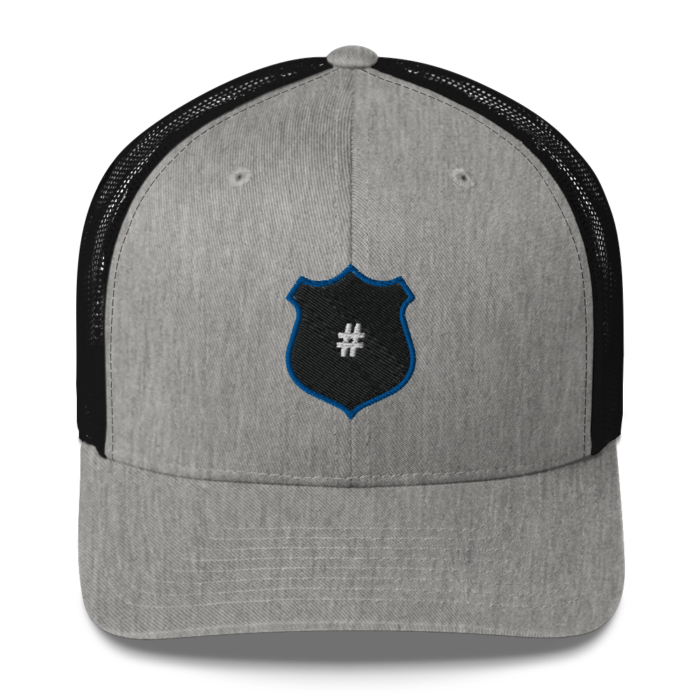 Custom Police Badge Number Trucker Cap