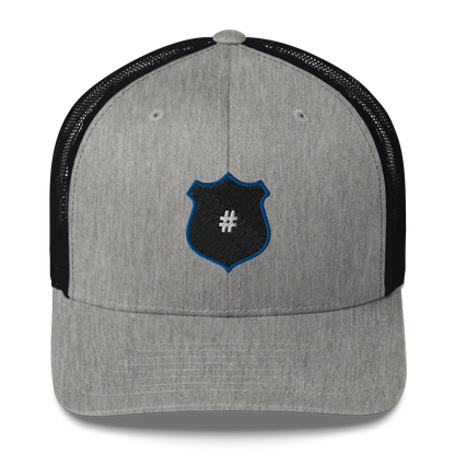 Custom Police Badge Number Trucker Cap
