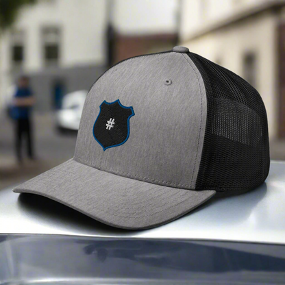 Custom Police Badge Number Trucker Cap