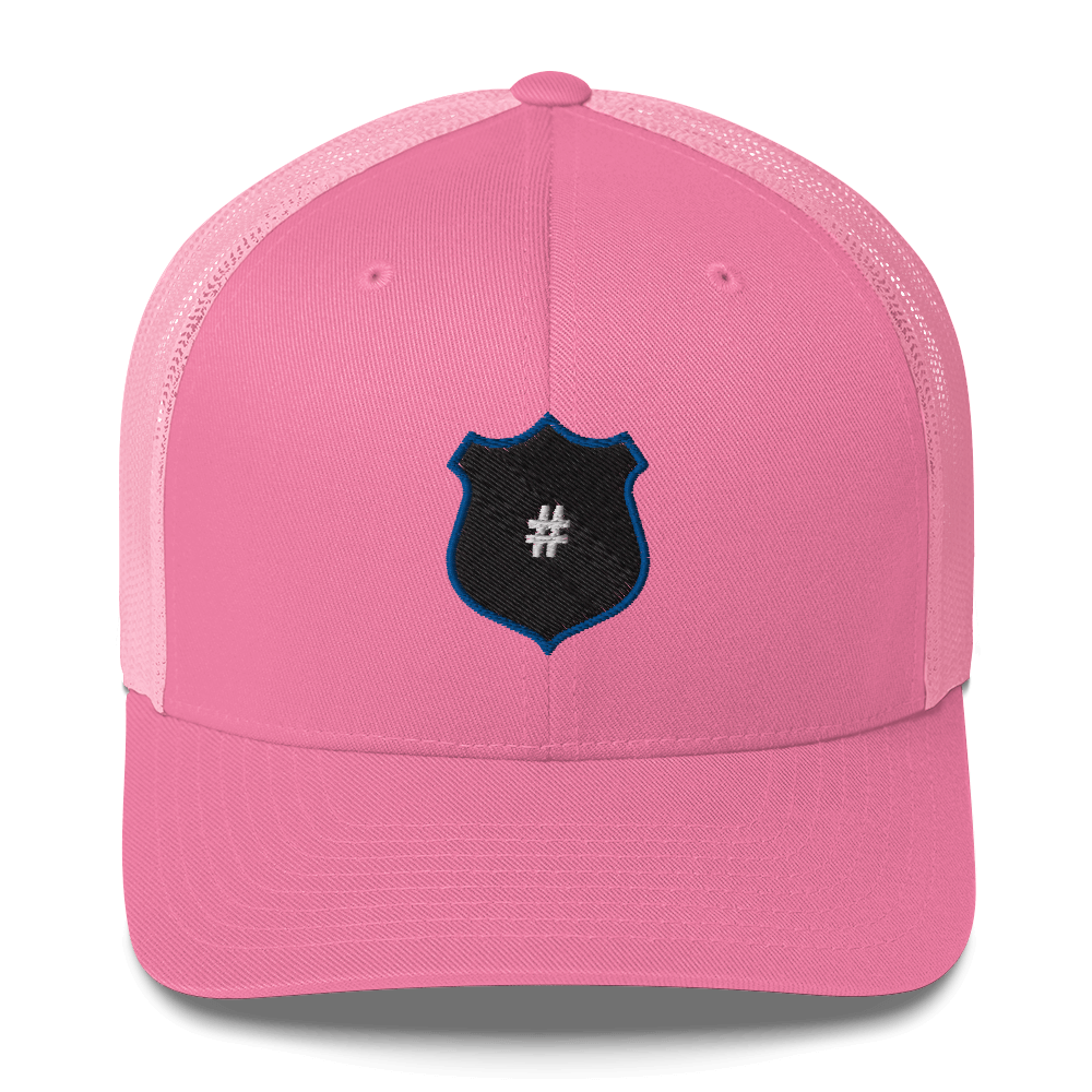 Custom Police Badge Number Trucker Cap