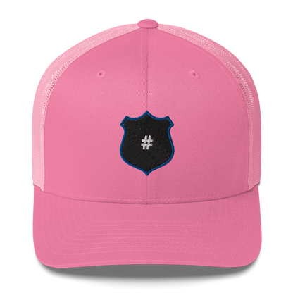 Custom Police Badge Number Trucker Cap