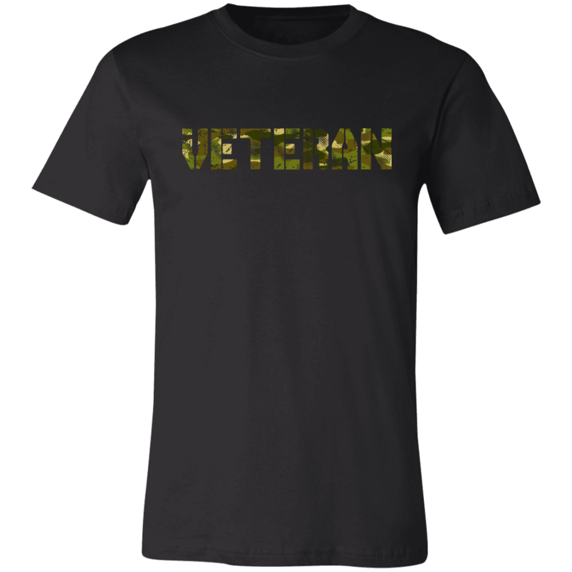 Veteran Camo Letters T-Shirt