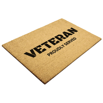 Veteran Proudly Served My Country Doormat